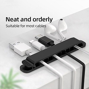 Cable Organizer Silicone USB Cable Winder Desktop