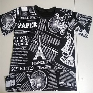 Newspaper Printed T Shrt