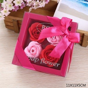 Valentines Day Gift for Boyfriend Towel Bear Gift Box Rose Flower Soap Wedding Gifts for Guests Presents Party Favors Souvenirs