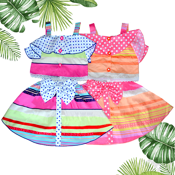 MINI GIRL SKIRT AND TOP WITH FRILL