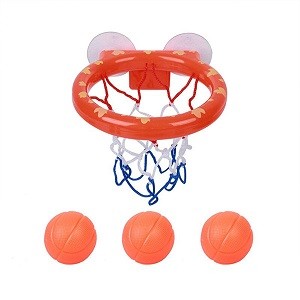 Toddler Bath Toys Kids Shooting Basket Bathtub Water Play Set