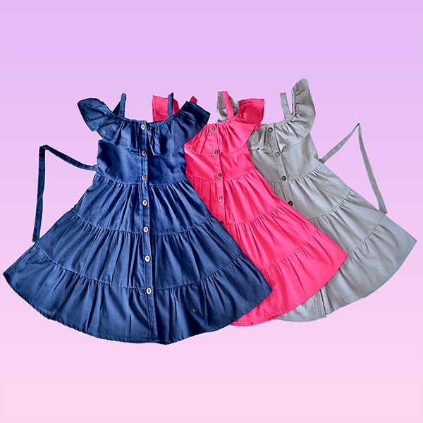SLEEVELESS DRESS FOR LITTLE GIRL