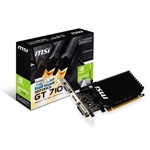 MSI NVIDIA GeForce GT 710 1 GD3H LP 1GB 64 bit DDR3 DX(12) PCI-E 3.0 Graphics Card (GT 710 1 GD3H LP)