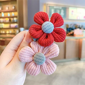 Sweet Flower Hair Clips Cute Baby Girls Hair Pins