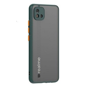 Translucent Frosted Smoke Mobile Cover for Realme C20/C11 2021 Camera Protection Phone Back Cover