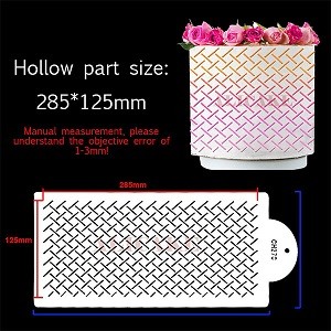 Cake Stencil Leaf Shape Pattern Cake Decorating Plastic Lace Cake Boder Stencils Template Drawing Mold Tool Bakeware 07