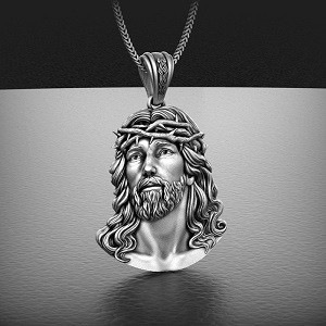 Exquisite Vintage Men's Necklace Crown of Thorns Jesus Necklace Jewelry Accessories Korean Fashion Vintage Wholesale Items