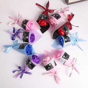 Simulation Holding Flower 520 Valentine Day Gift Handmade Rose Flower Soap Flower Ins Mini Bouquet Gift Box Party Gift Giveaway