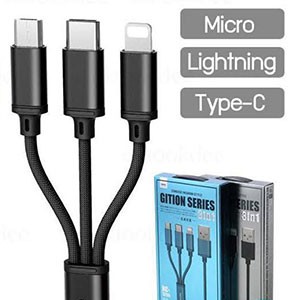 REMAX Gition Series 3 In 1 USB Cable RC-131TH Charging Cable