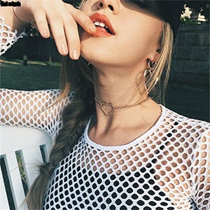 Boho Simple Heart Choker Necklaces For Women
