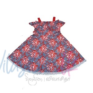 Floral Printed Mini frock for Baby Girls