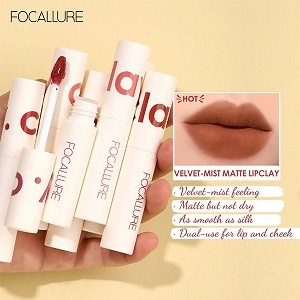 FOCALLURE Matte Lipstick Lipclay Lipcream Velvet Waterproof