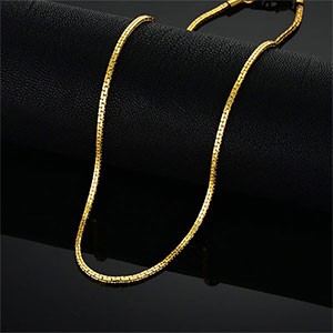 Stainless Steel Gold Chain For Men and Women Golden Stainless Steel Chain Necklace Gold Color Vintage Collar Necklace Chokers