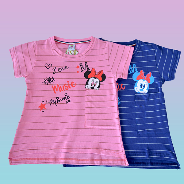 MIKEY MOUSE PRINTED T SHIRT FOR GIRLS