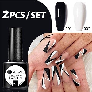 2/3pcs Gel Polish Set Nude Pink Glitter Sequins Gel