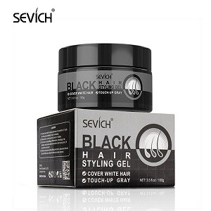 Sevich 100g Hair Wax Styling Pomade Black Color Dye Hair for Men Women