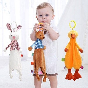 Hot Newborn Baby Toys Soothing Towel Cute Cartoon Animal Soft Rattle Mobile Rabbit Monkey Bear Kids Doll Toy For Christmas Gifts 01