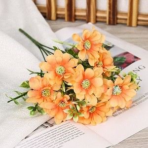 Artificial Flowers Daisy Silk Bridal Flower Bouquet Christmas Home Outdoor Party Wedding New Year Decoration Valentine's Day