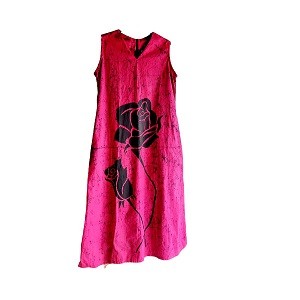 Bathik Frock 100% Cotton For Trending Fashion - Pink