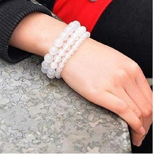 Natural white onyx gem bracelet bracelets for men and women
