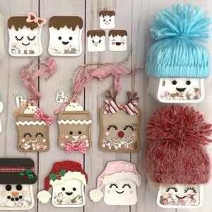 KSCRAFT Cute Marshmallow Shaker Metal Cutting Dies Stencils for DIY Scrapbooking Decorative Embossing DIY Paper Cards