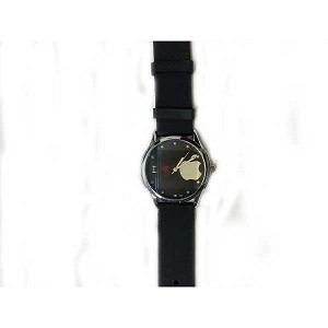 Ladies watch Black Rubber Strap Watch