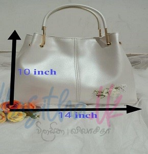 Fashionable Ladies Hand Bag with rose.