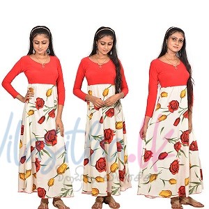 Fashion Women Long Sleeve Floral Print Maxi Ladies Casual Dress.