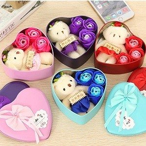 Valentines Day Gift for Girlfriend Rose Bear Flower Soap Wedding Gifts for Guests Gift To A Girl Bridesmaids Gift Party Favors