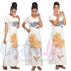 Floral printed V Neck Short Sleeve Summer Maxi Dress