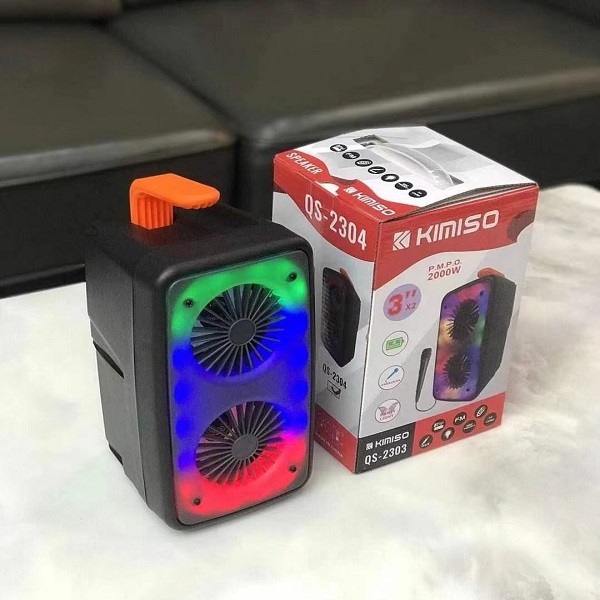KIMISO QS 2303 3 Inch*2 Factory Wireless Speakers Party Big Professional Dj Speaker Box Wireless Speaker With New Fashion Quality Product