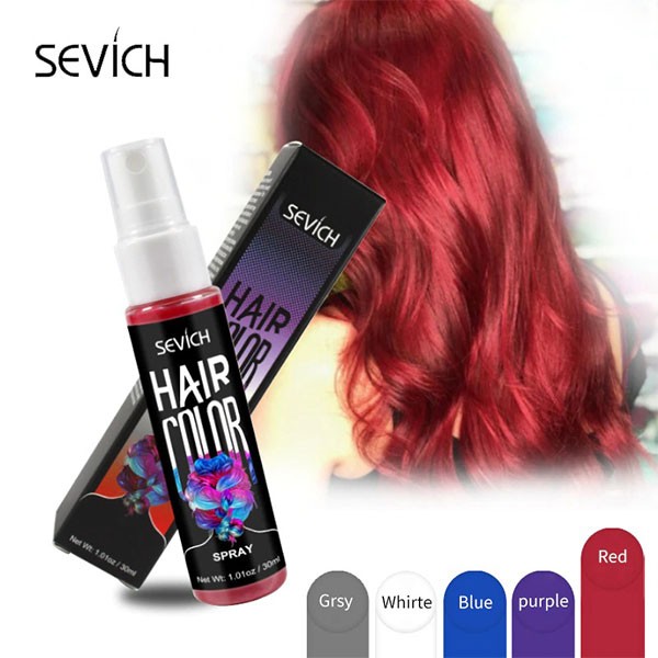 Sevich New Style Hair Color Spray One-Time Hair Color Instant Hair For Men  and Women 5 Color