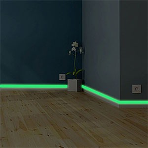 Luminous band baseboard Wall Sticker living room bedroom Eco-friendly home decoration decal Glow in the Strip Stickers