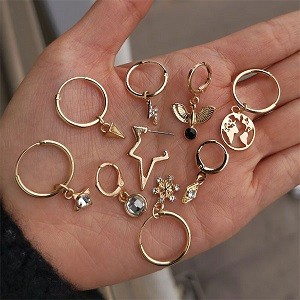 New Star Eagle Hoop Earrings for Women